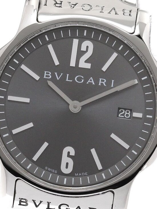 BVLGARI Solo tempo ST35S Date Gray Dial Quartz Men\'s Watch_945850 main image 9